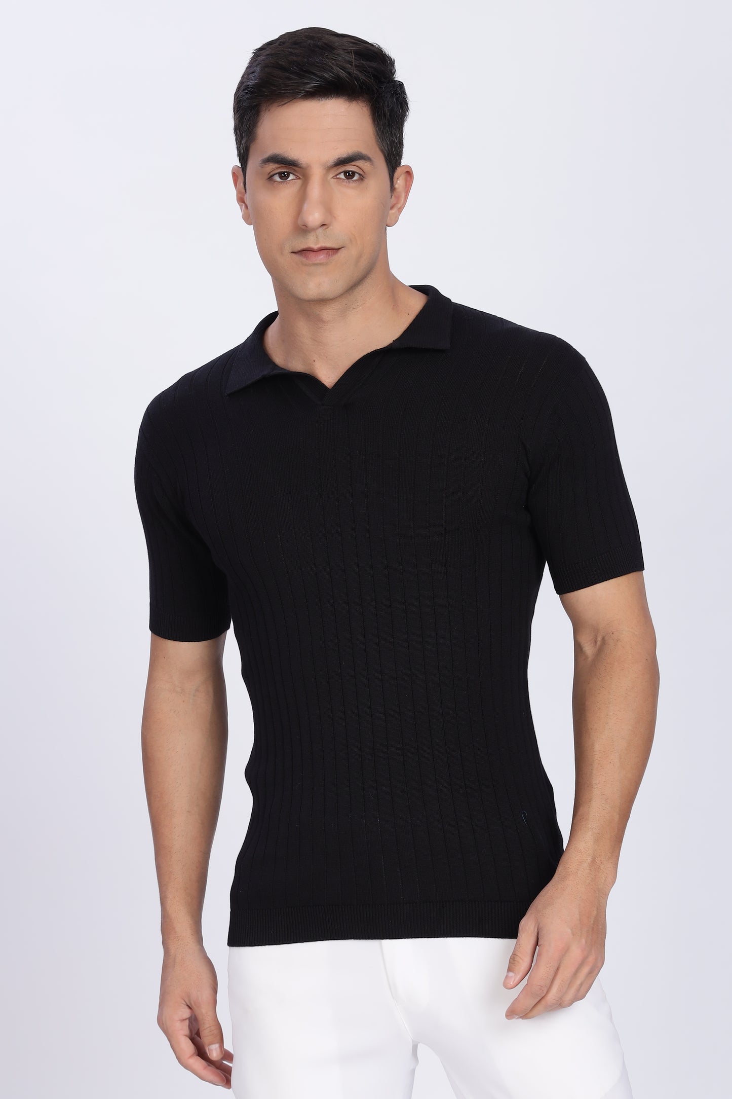 Manor Crest Polo -Black