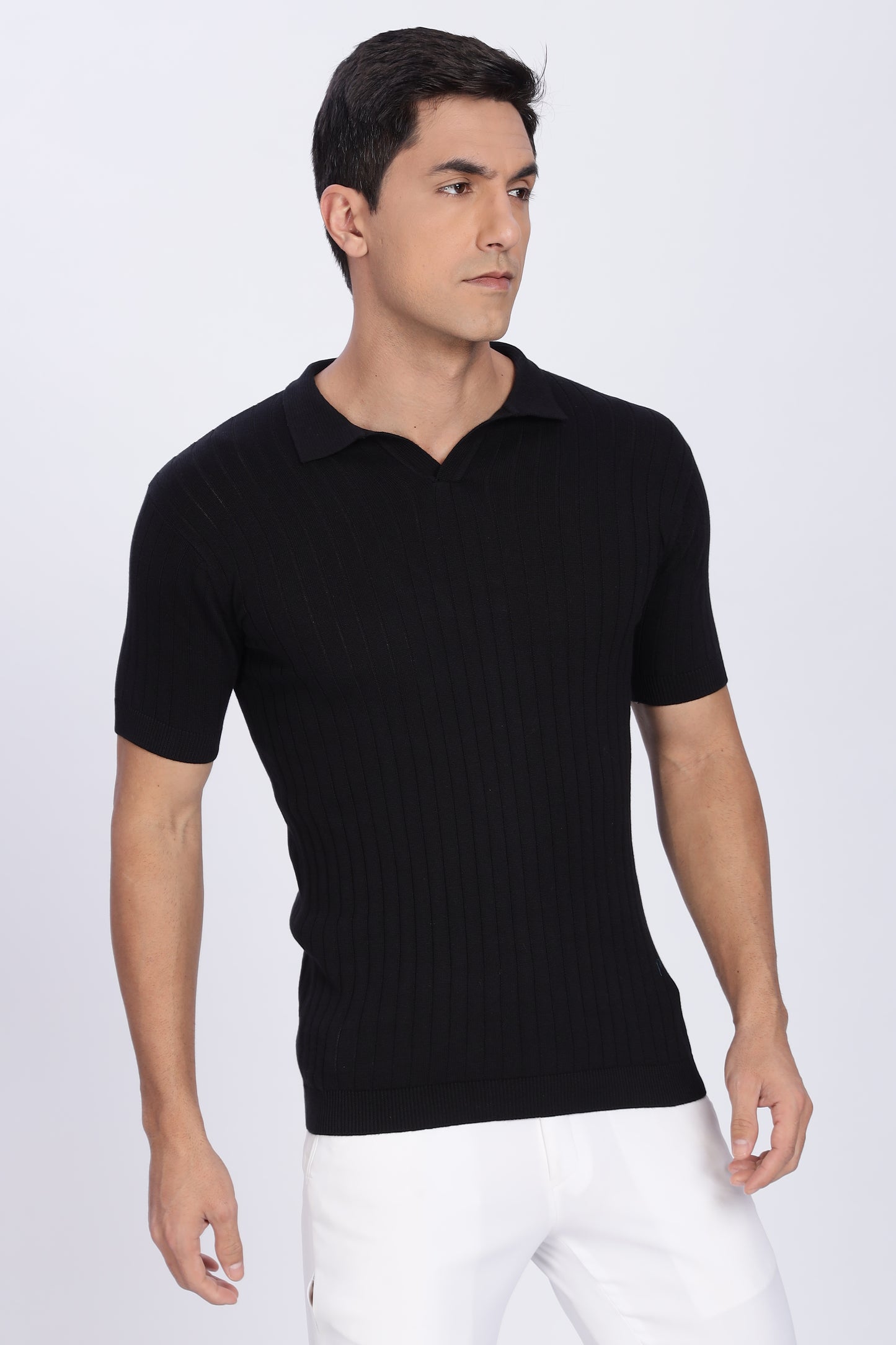 Manor Crest Polo -Black