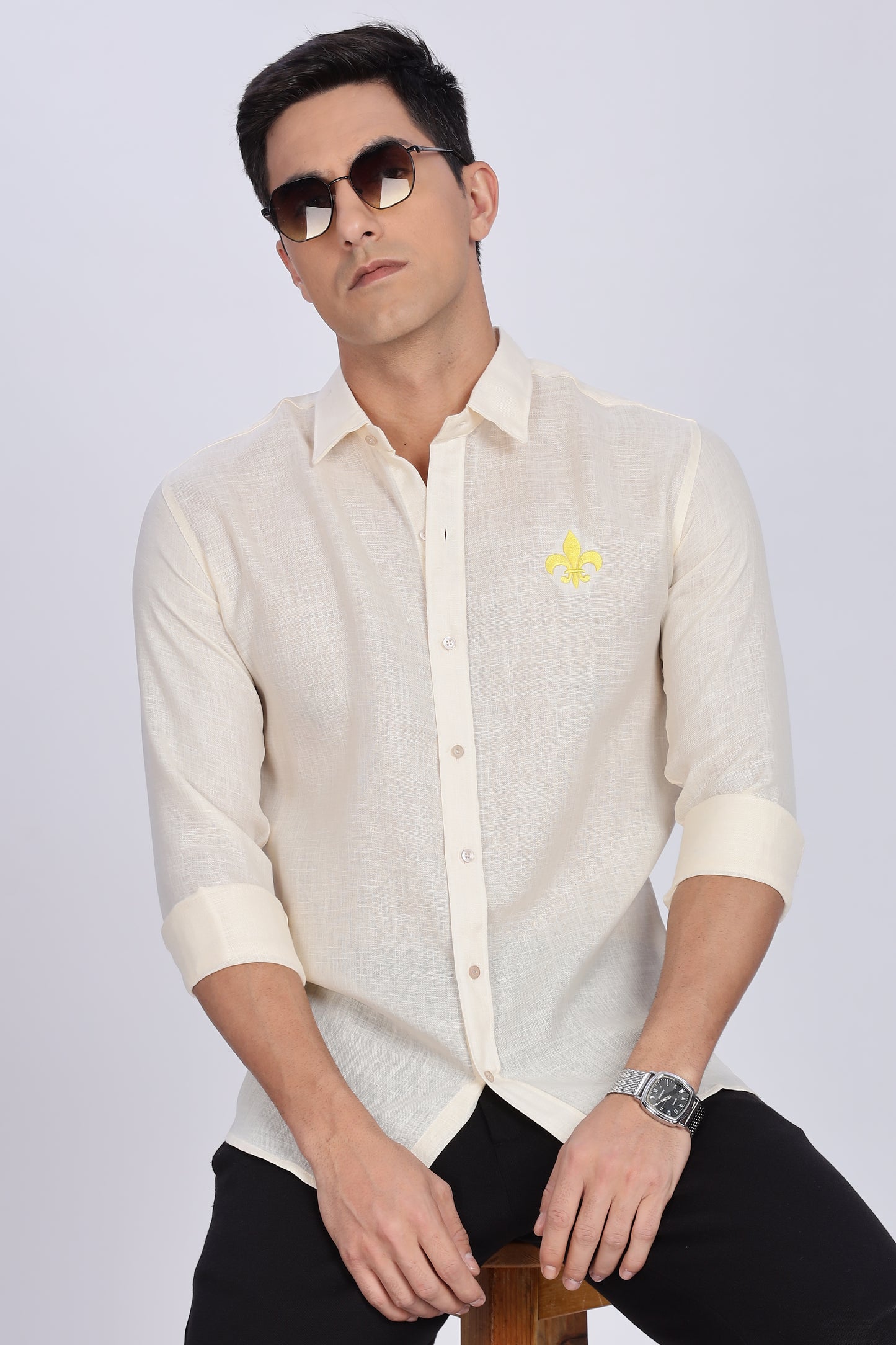 Fleur Royale Linen Shirt