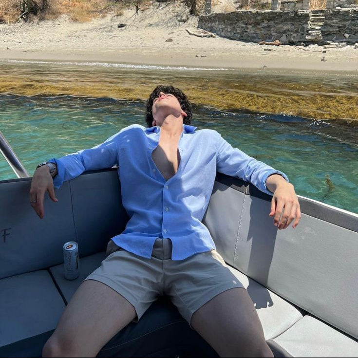 Beaufort Blue Linen Shirt