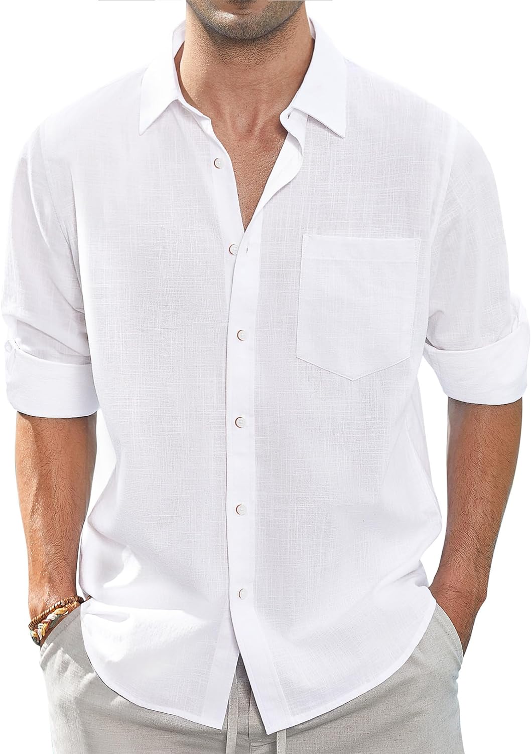 Bold Elegance Linen Shirt